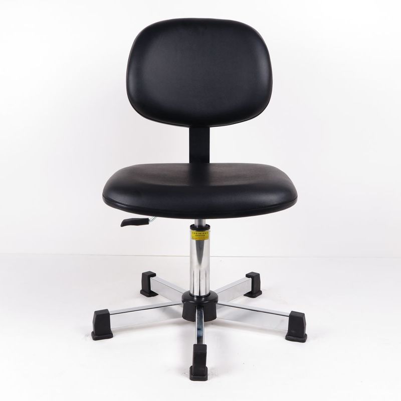 Wirtschaftliche sichere Stuhl-mittlere Seat-Höhe Kunstleder ESD, statischer Antischemel fournisseur