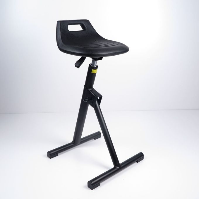 Schwarzes Polyurethan-Seat-Stand-Schemel-Fischgrätenmuster reparierter Fuß-Stützarbeits-Stuhl